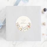 "Meadow flowers" - Baby Shower Stickers in Vanilla by Jennifer Wick - For Scale
