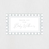 "Boho Frame" - Baby Shower Stickers in Dove by Tamara Hilje - Close-Up