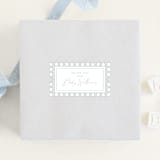 "Boho Frame" - Baby Shower Stickers in Dove by Tamara Hilje - For Scale