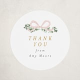 "Ribbonly Frame" - Baby Shower Stickers in Butter by Itsy Belle Studio - Close-Up