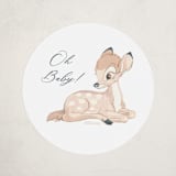 "Disney's Sweet Bambi" - Baby Shower Stickers in Sunshine by Teju Reval - Close-Up