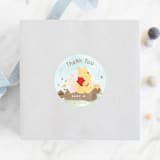 "Disney's Winnie The Pooh a little hunny" - Baby Shower Stickers in Sky by Creo Study - For Scale