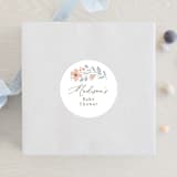 "garden bunnies" - Baby Shower Stickers in Petal by Karidy Walker - For Scale