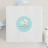 "Puppy" - Baby Shower Stickers in Little Boy Blue by Itsy Belle Studio - For Scale