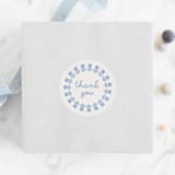 "Tulips" - Baby Shower Stickers in Sky by Kelly Watkins - For Scale