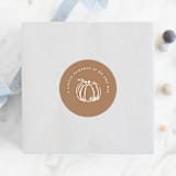 "autumn toile" - Baby Shower Stickers in Acorn by Rebecca Durflinger - For Scale