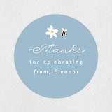 "Berry Sweet" - Baby Shower Stickers in Blueberry by Hudson meet Rose - Close-Up