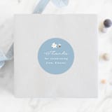 "Berry Sweet" - Baby Shower Stickers in Blueberry by Hudson meet Rose - For Scale