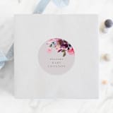 "Blooms" - Baby Shower Stickers in Rose by Lori Wemple - For Scale