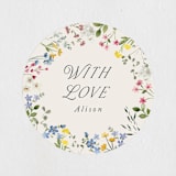 "belle" - Baby Shower Stickers in Meadow by Petra Kern - Close-Up