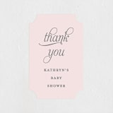 "Border Ribbon" - Baby Shower Stickers in Rosy Cheeks by Carolyn MacLaren - Close-Up