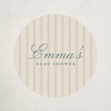 "Maison de Rêves" - Baby Shower Stickers in Ciel by Sabrin Deirani - Front