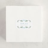 "Winter Frame" - Baby Shower Stickers in Frosted by Laura Hankins - For Scale