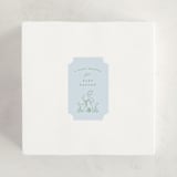 "Woodland Party" - Baby Shower Stickers in Bluebird by Julie Murray - For Scale