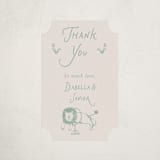 "Animal Circus Toile" - Baby Shower Stickers in Pistachio by Kartika Paramita - Front
