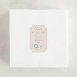 "Animal Circus Toile" - Baby Shower Stickers in Pistachio by Kartika Paramita - For Scale