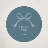"Hey, diddle diddle" - Baby Shower Stickers in Forget-me-not by Jamie Alexander - Front