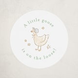 "Nursery Rhyme" - Baby Shower Stickers in Mint by Jennifer Wick - Front