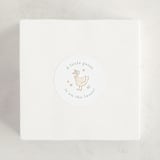"Nursery Rhyme" - Baby Shower Stickers in Mint by Jennifer Wick - For Scale