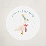 "Honk for Baby!" - Baby Shower Stickers in Lemonade by Julie Murray - Front