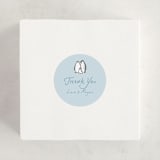 "Arctic Family" - Baby Shower Stickers in Sky by Lucrecia Caporale - For Scale