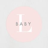 "Big Bash" - Baby Shower Stickers in Blush by Lauren Chism - Close-Up