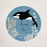 "Under the Sea Creatures" - Baby Shower Stickers in Ocean by Alethea and Ruth - Close-Up
