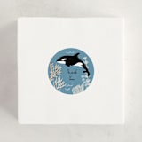 "Under the Sea Creatures" - Baby Shower Stickers in Ocean by Alethea and Ruth - For Scale