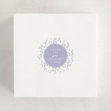 "Lottie" - Baby Shower Stickers in Lilac by Erin L. Wilson - For Scale