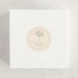 "petite corners" - Baby Shower Stickers in Seafoam by Jennifer Wick - For Scale