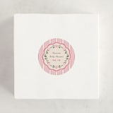 "Very Berry" - Baby Shower Stickers in Berry by letterfix - For Scale