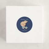 "woodland cars" - Baby Shower Stickers in Navy by Vivian Yiwing - For Scale