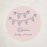 "Baby Garland" - Baby Shower Stickers in Cupcake by Ashley Iwafuchi - Close-Up