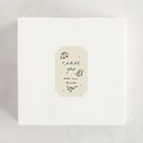 "Blossoming Love" - Baby Shower Stickers in Midnight by Sarah Rosenthal - For Scale