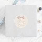 "Neddy" - Baby Shower Stickers in Petal by Carrie ONeal - For Scale