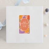 "Vintage Garden" - Baby Shower Stickers in Peach by Simona Camp - For Scale