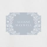 "Wild Roses" - Baby Shower Stickers in Powder Blue by Kristen Smith - Close-Up