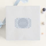 "Wild Roses" - Baby Shower Stickers in Powder Blue by Kristen Smith - For Scale