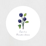 "Blue Bells" - Baby Shower Stickers in Cornflower by Mere Paper - Close-Up