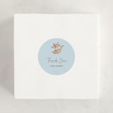 "Disney's Winter Pooh" - Baby Shower Stickers in Sky by Teju Reval - For Scale