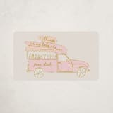 "Milk Truck" - Baby Shower Stickers in Blush by Gwen Bedat - Close-Up