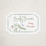 "Locally Grown Sketch" - Baby Shower Stickers in Meadow by Jenna Holcomb - Close-Up