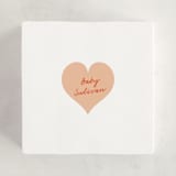 "Stork Party" - Baby Shower Stickers in Tangerine by Zani van Zyl - For Scale