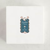 "Cowboy Baby" - Baby Shower Stickers in Denim by Paper Sun Studio - For Scale