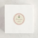 "Botanical maximalism" - Baby Shower Stickers in Poppy by Creo Study - For Scale