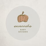 "Vintage Autumn" - Baby Shower Stickers in Natural by Kelly Watkins - Close-Up
