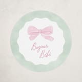 "Little fleur" - Baby Shower Stickers in Cupcake by Creo Study - Front