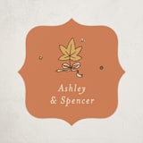 "Sweet Autumn" - Baby Shower Stickers in Pie by letterfix - Front