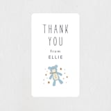 "Toys" - Baby Shower Stickers in Powder Blue by JeAnna Casper - Close-Up