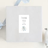 "Toys" - Baby Shower Stickers in Powder Blue by JeAnna Casper - For Scale
